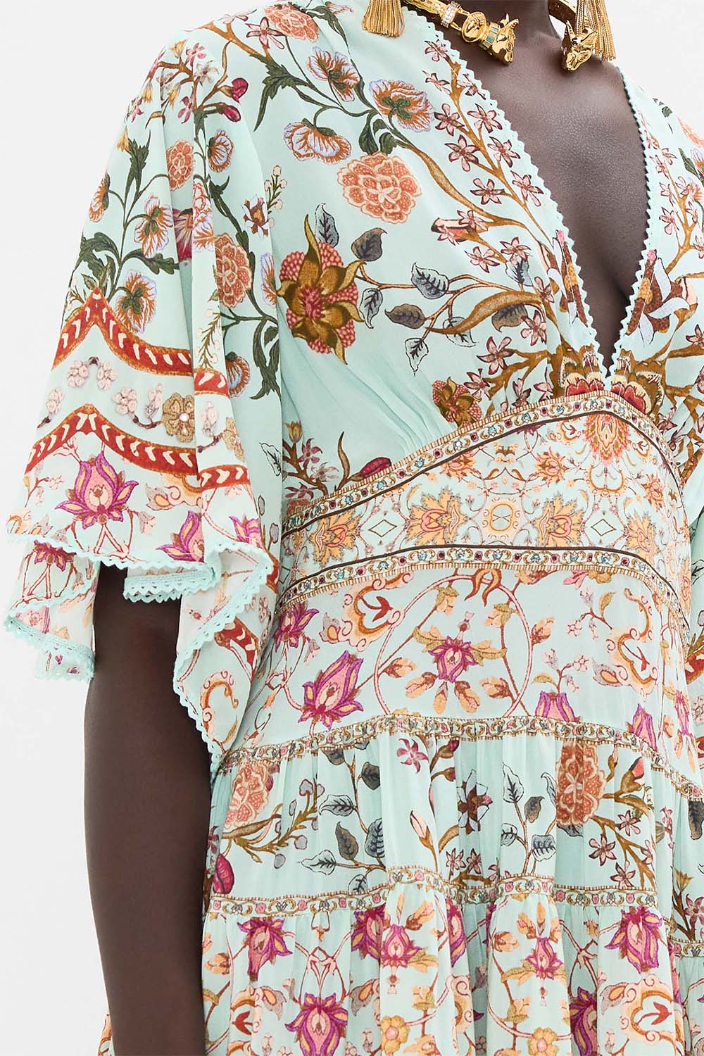 Tiered Skirt Mini Dress - Image 4