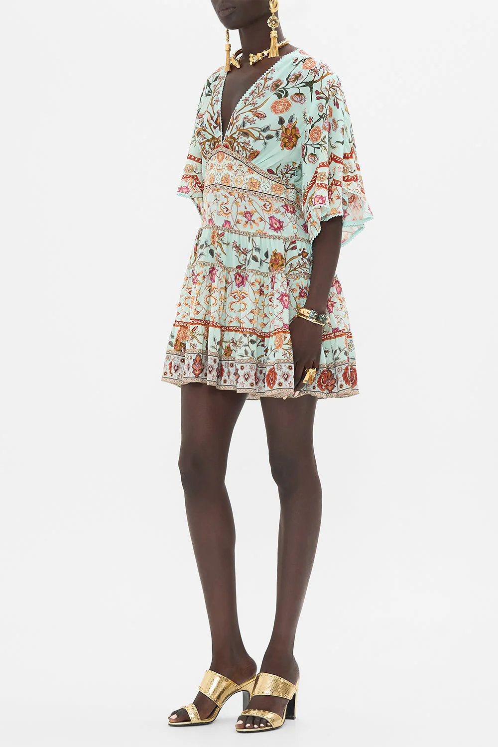 Tiered Skirt Mini Dress - Image 5