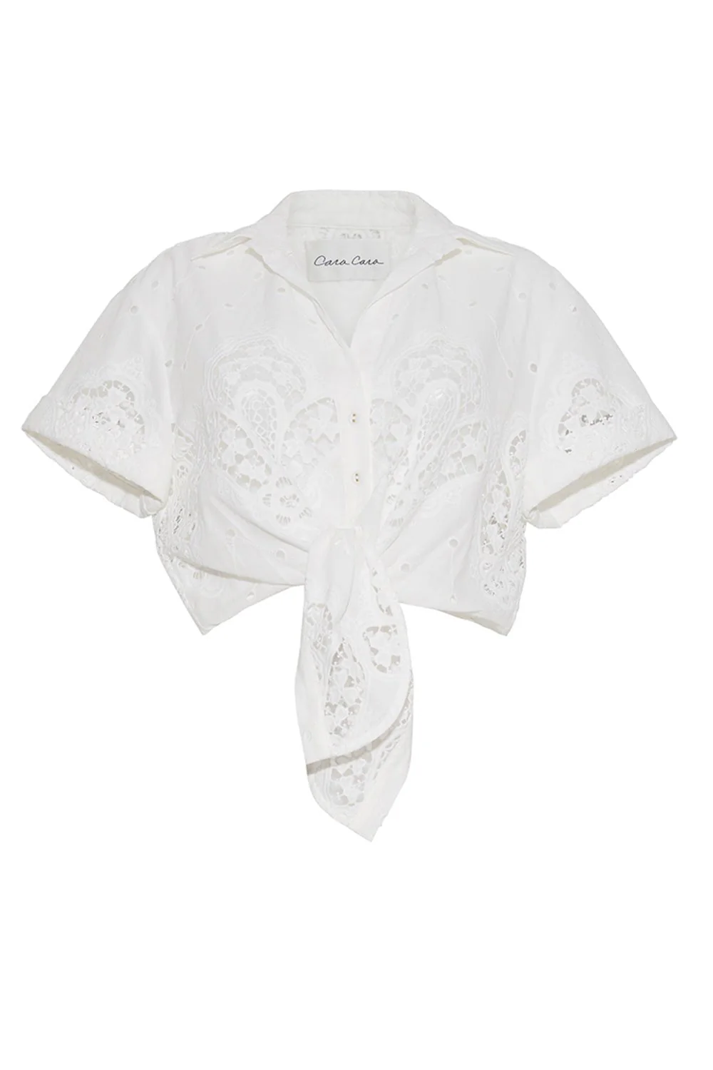 Asbury Top - White Embroidered Eyelet