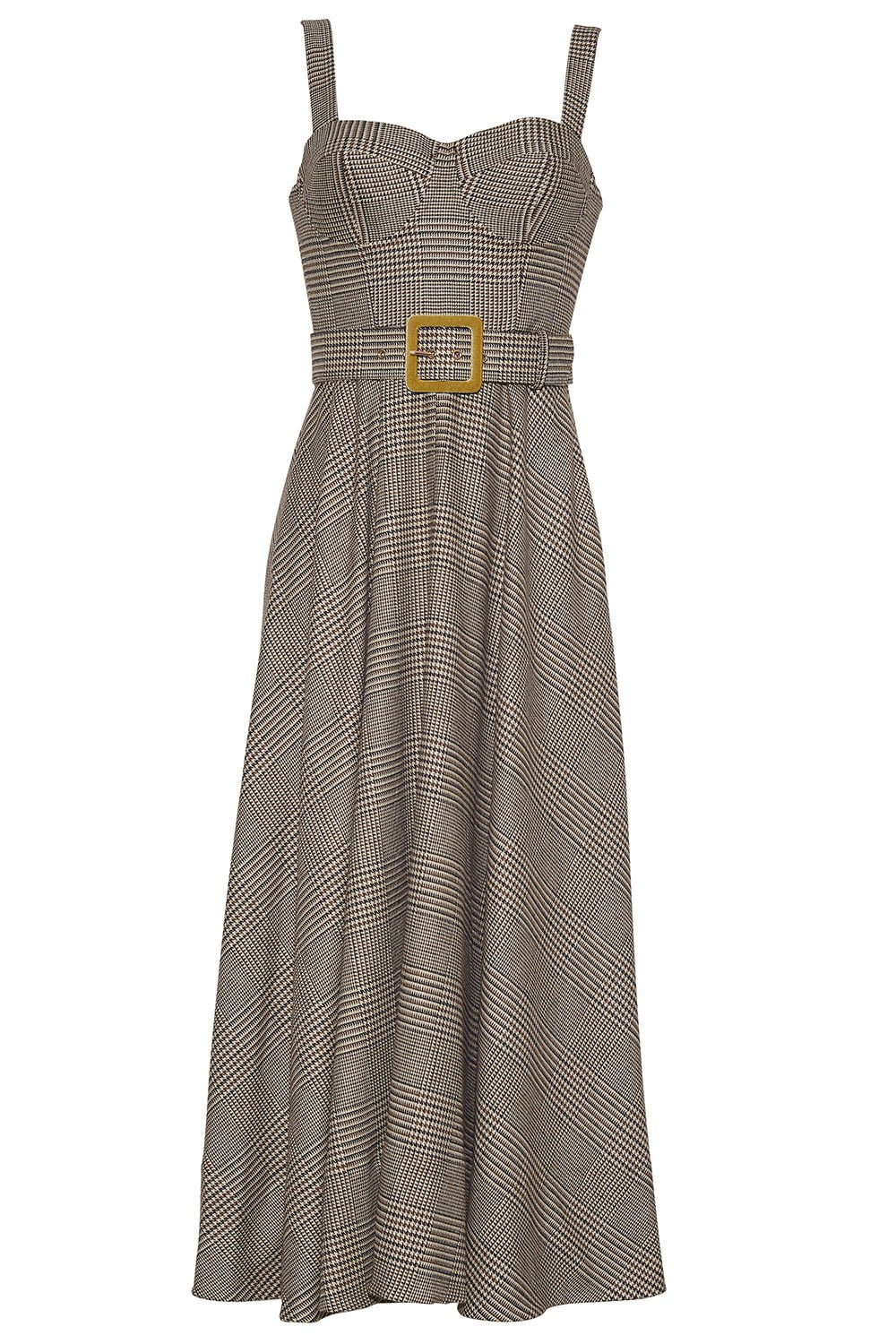 Calypso Dress - Houndstooth Plaid