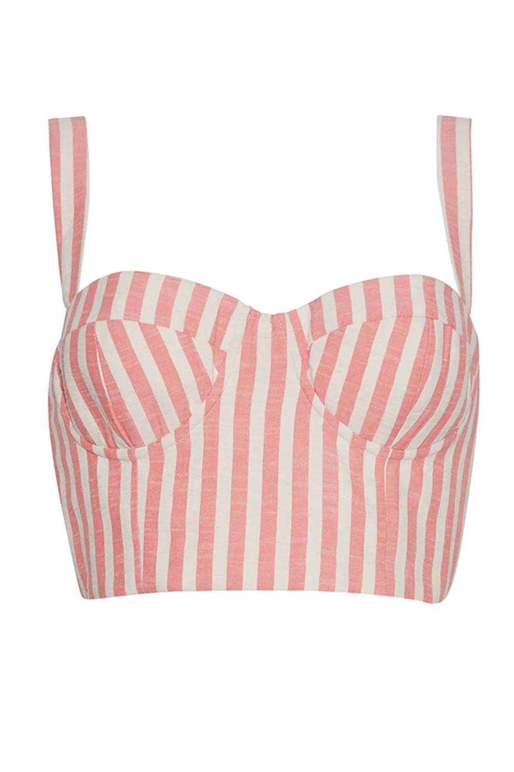 Claudine Top - Ivory Pink Stripe