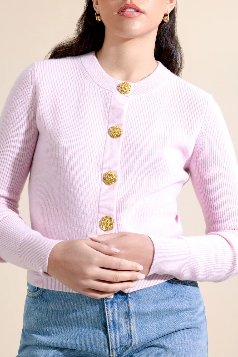 Ellery Cardigan - Petal Pink - Image 2