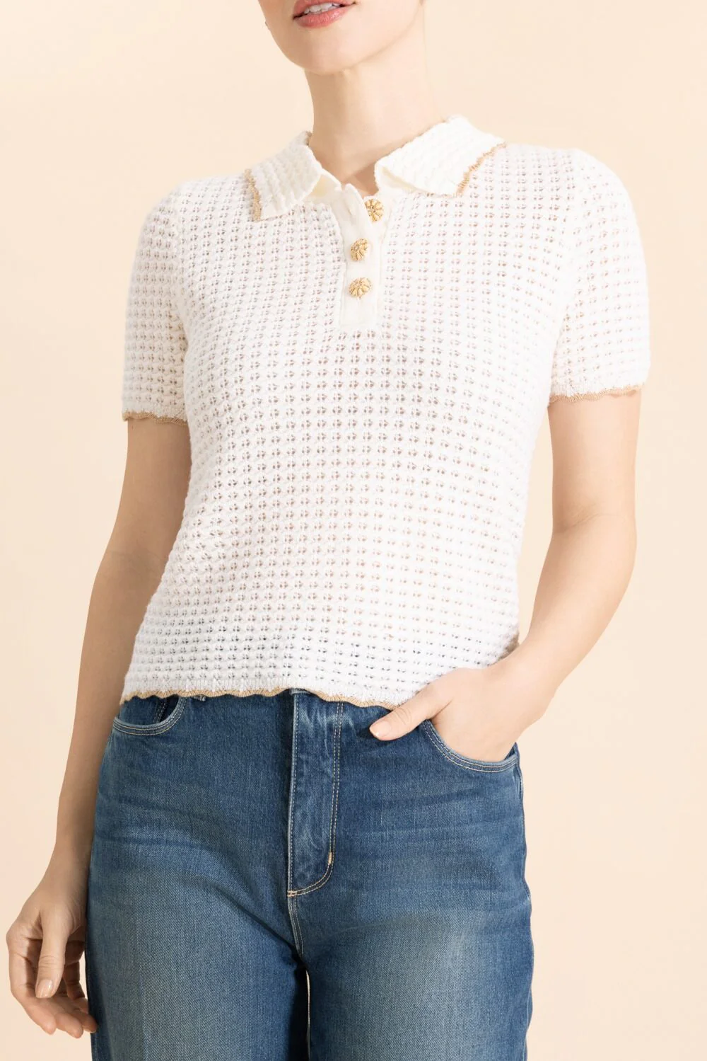 Melody Polo - Ivory Taupe - Image 2