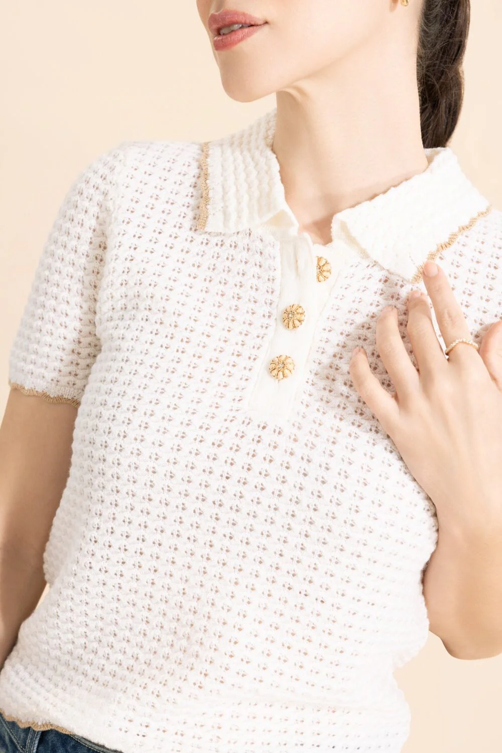Melody Polo - Ivory Taupe - Image 3