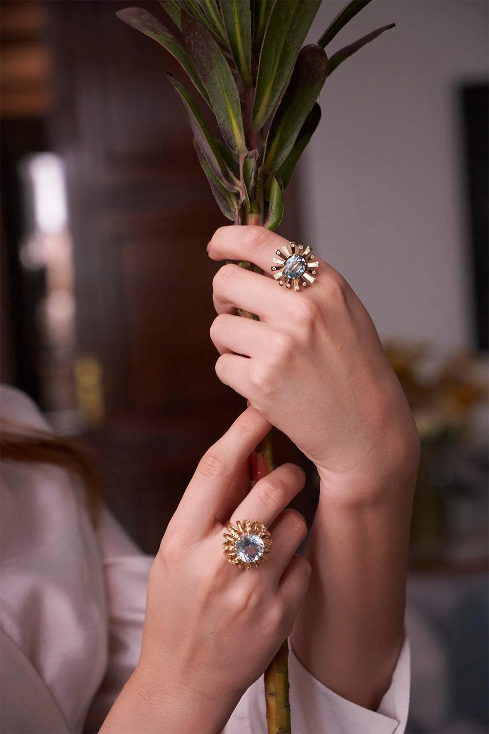 Blue Topaz Sunshine La Belle Ring - Image 2
