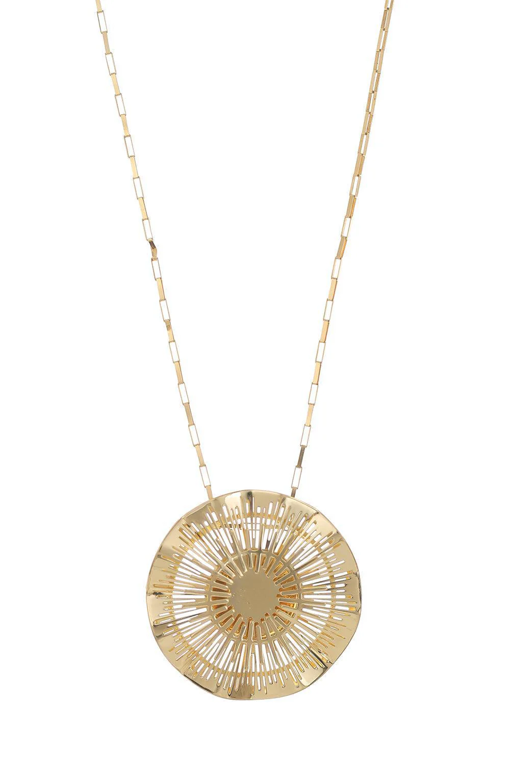 Diamond Explosion Medallion Necklace