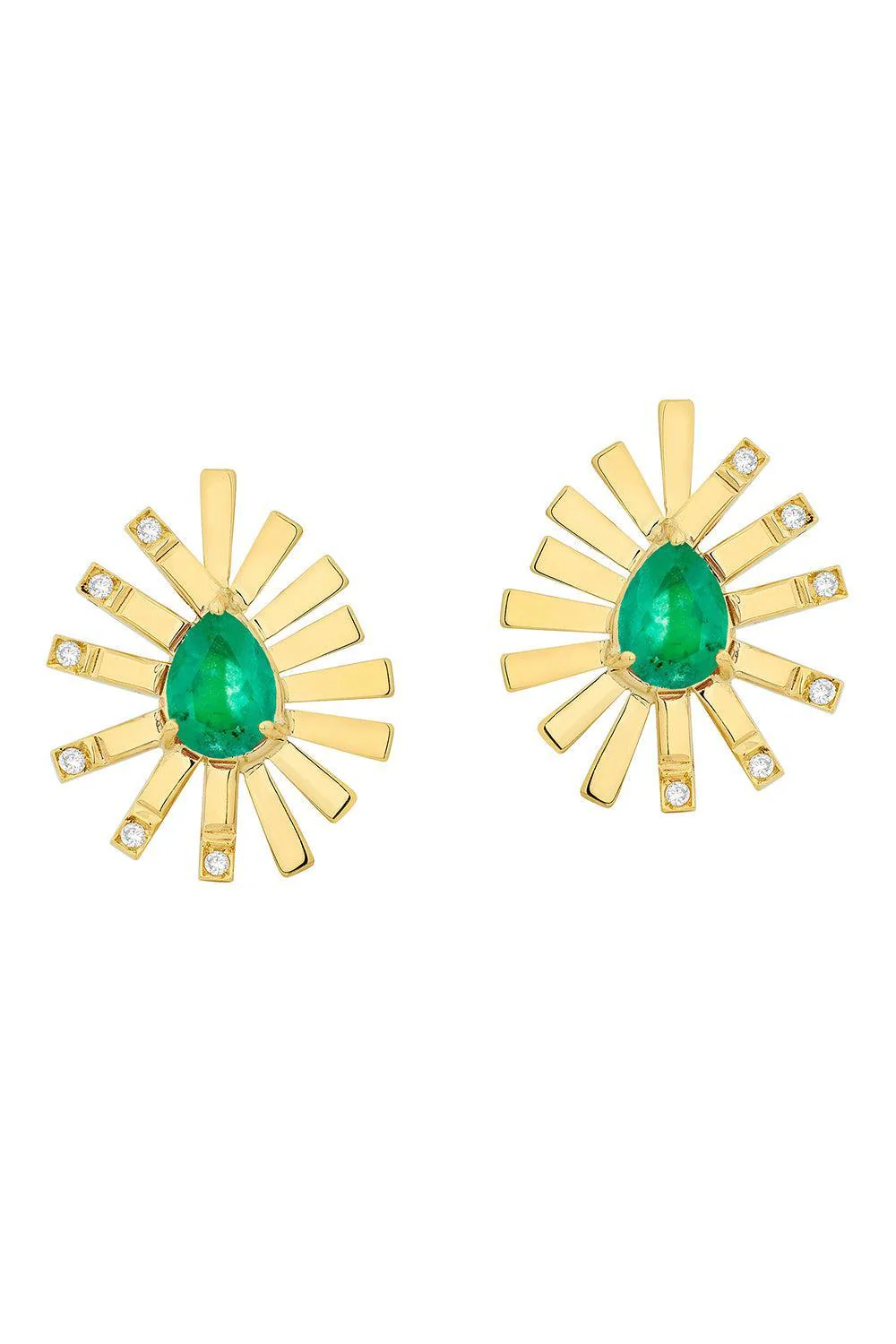 Emerald Mini La Belle Earrings
