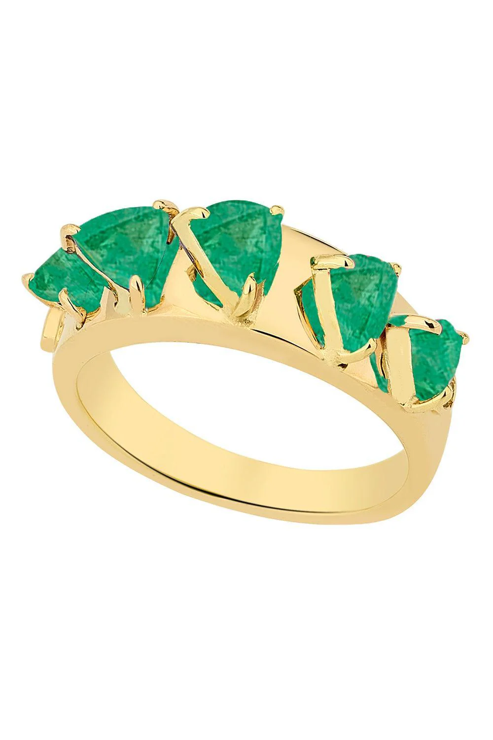 Emerald Mandala Domino Ring