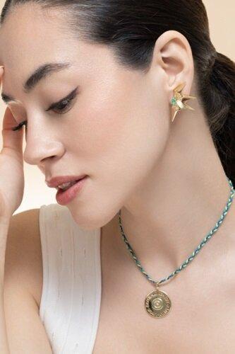 Emerald Étoile Laila Mini Earrings - Image 2