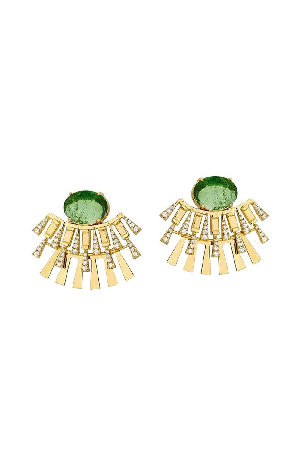 Green Tourmaline Valentim Earrings