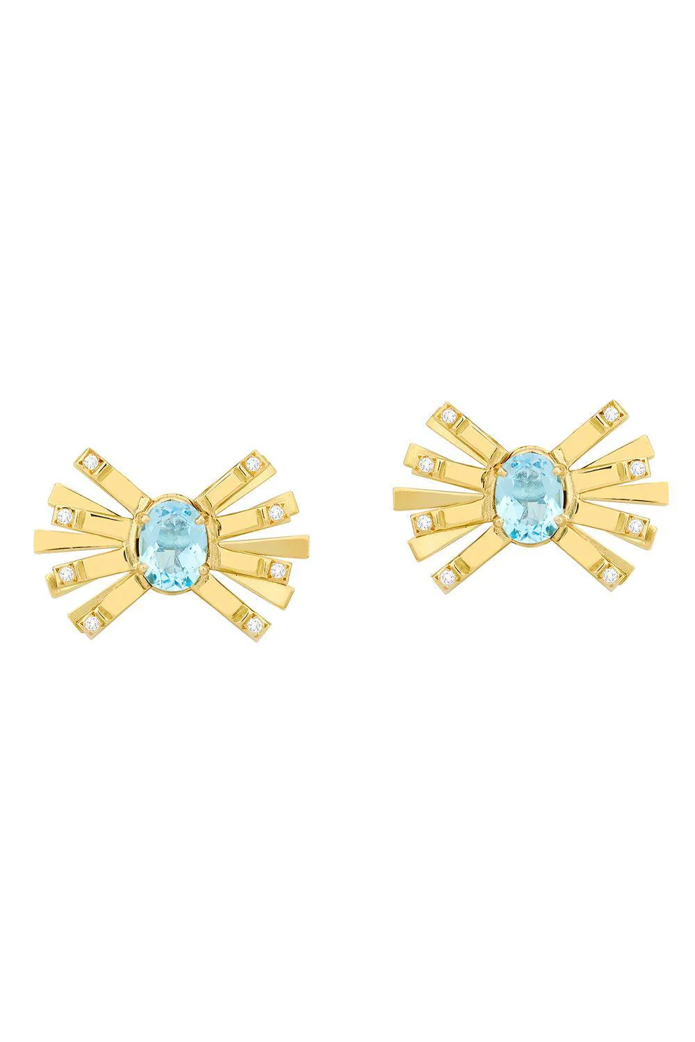 Light Blue Topaz Mini Farfalle Earrings