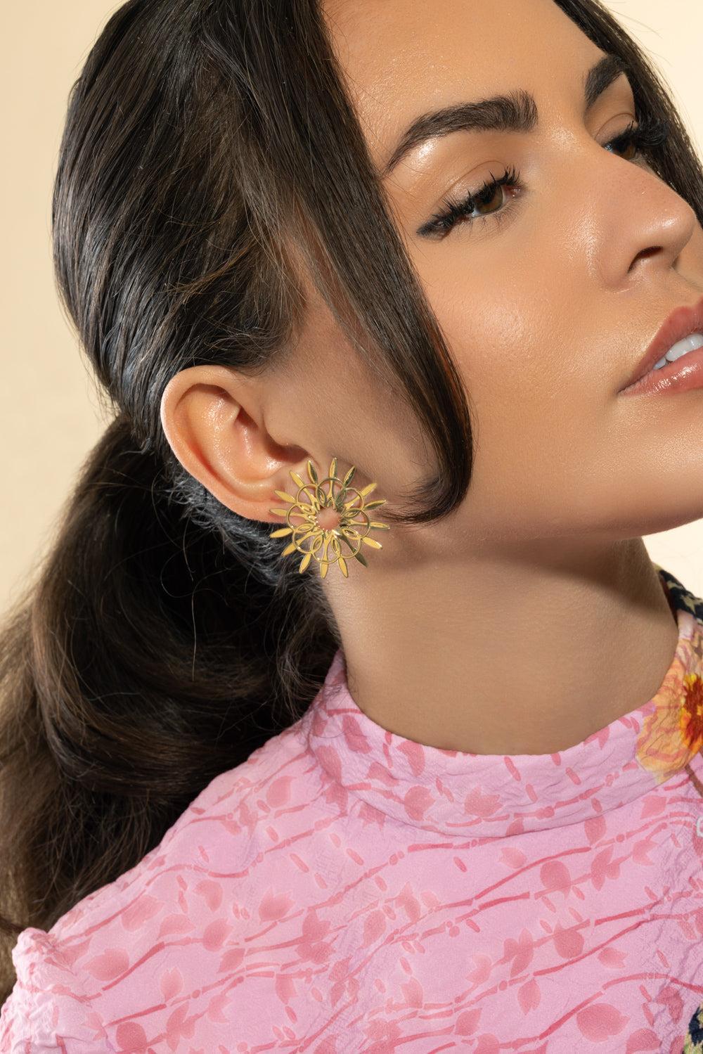 Mandala Hoop Earrings - Image 2