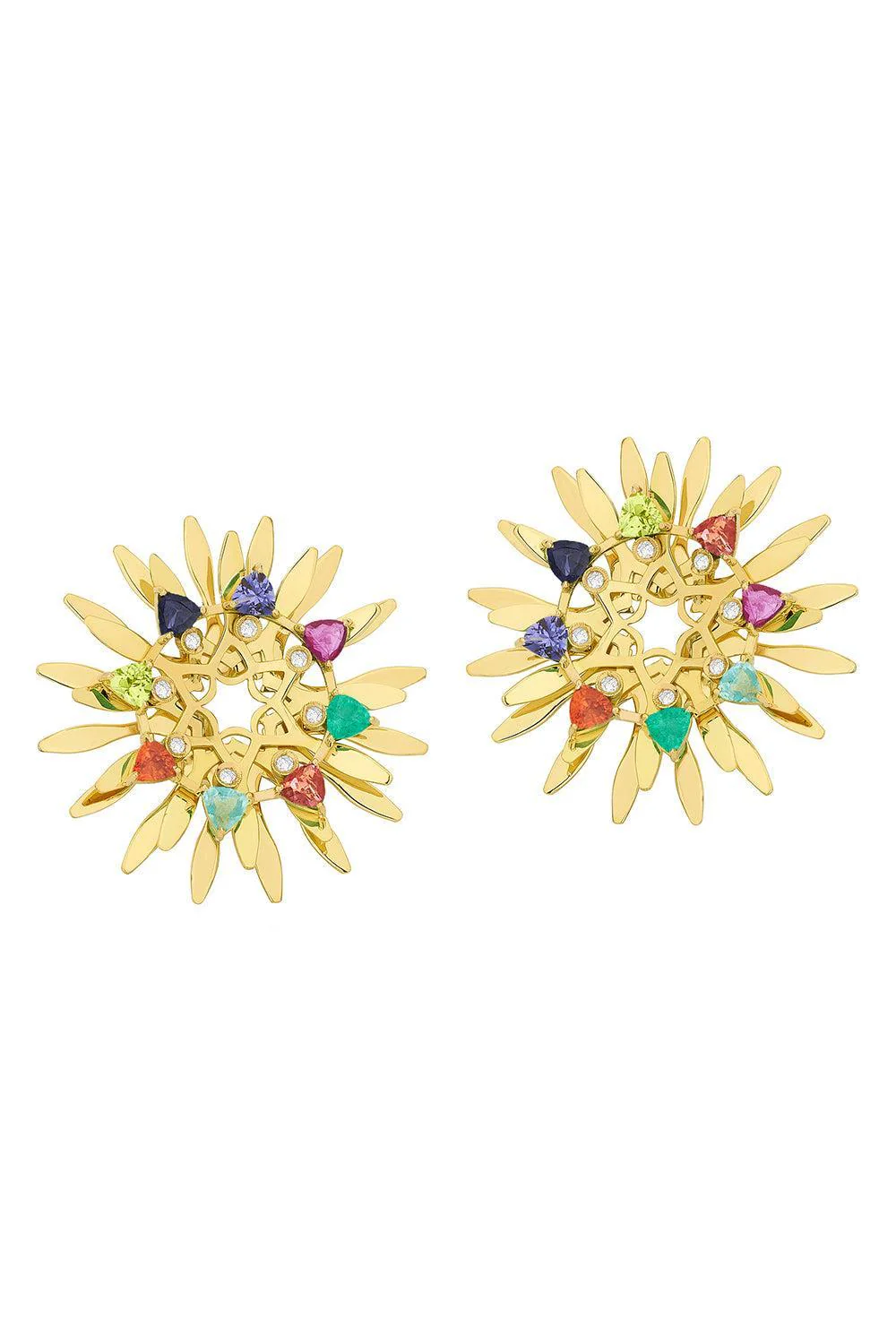Mandala Multi Colored Hoops
