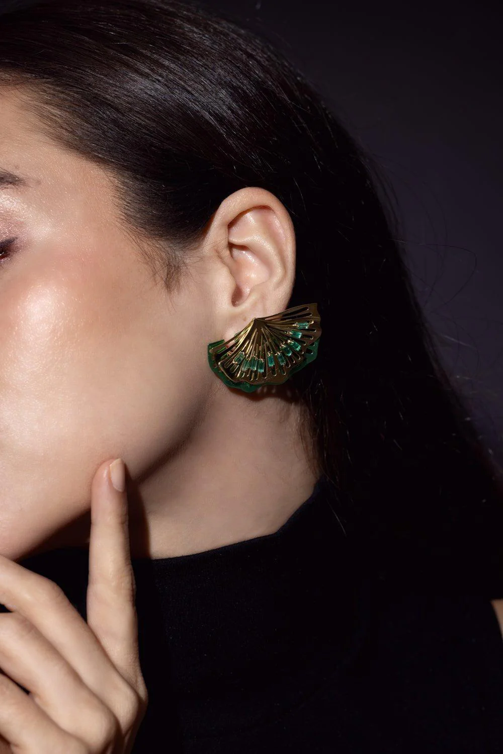 Nouveau Baguette Earrings - Image 4