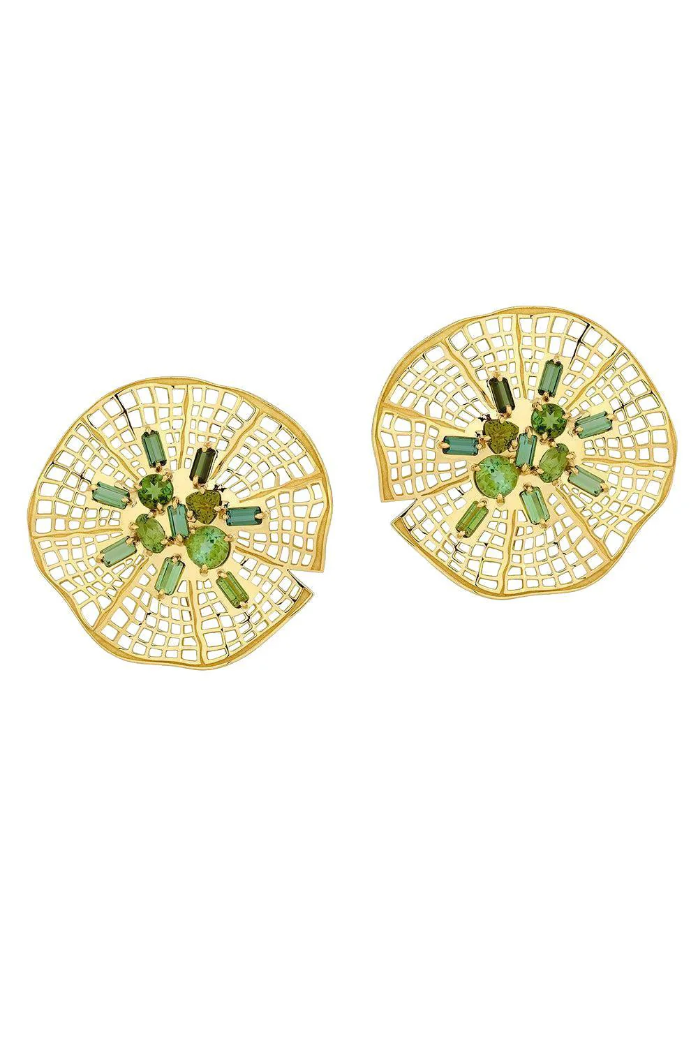 Green Tourmaline Secret Garden Vitoria Earrings