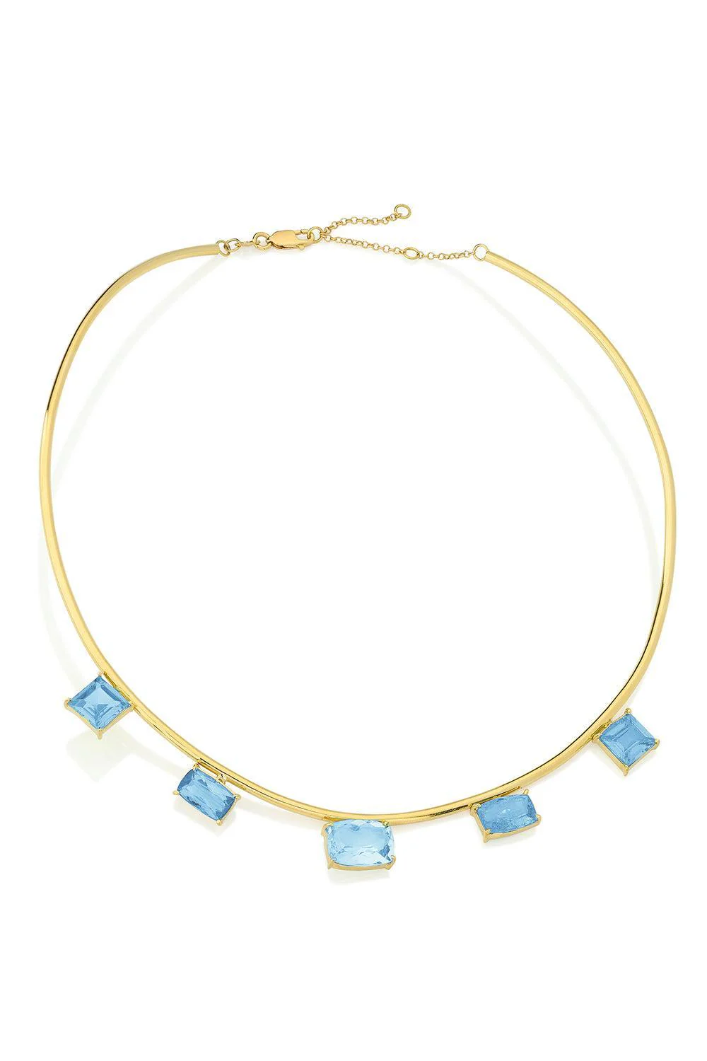 Topaz Aquamarine Studio Choker Necklace