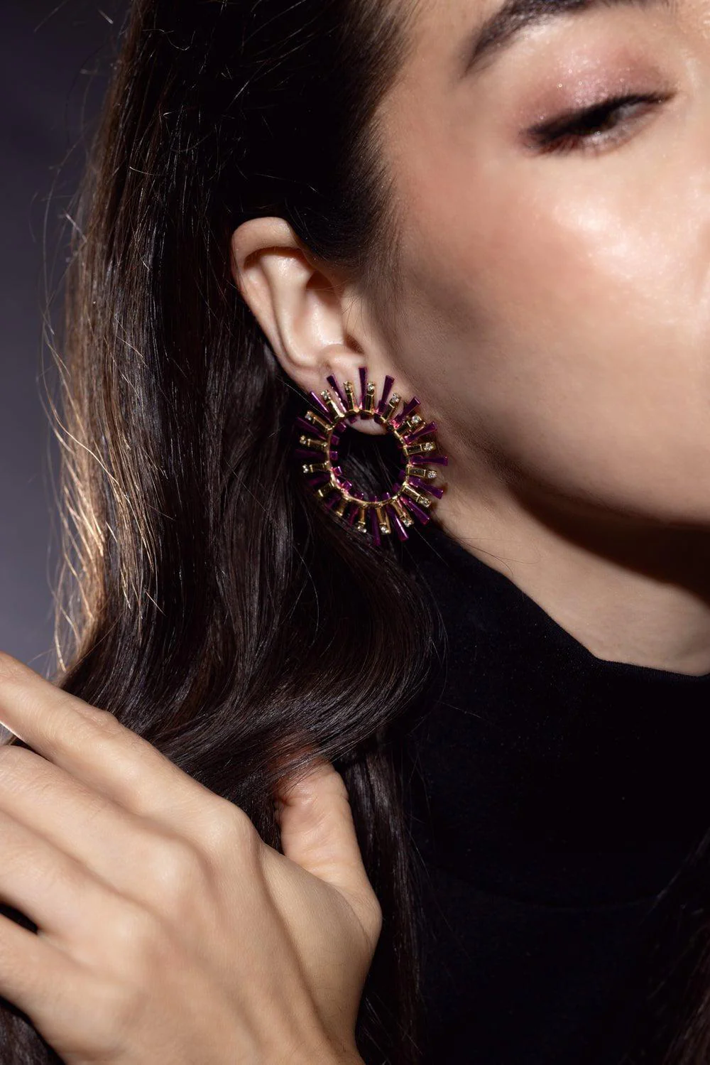 Valentim Color Hoop Earrings - Image 3