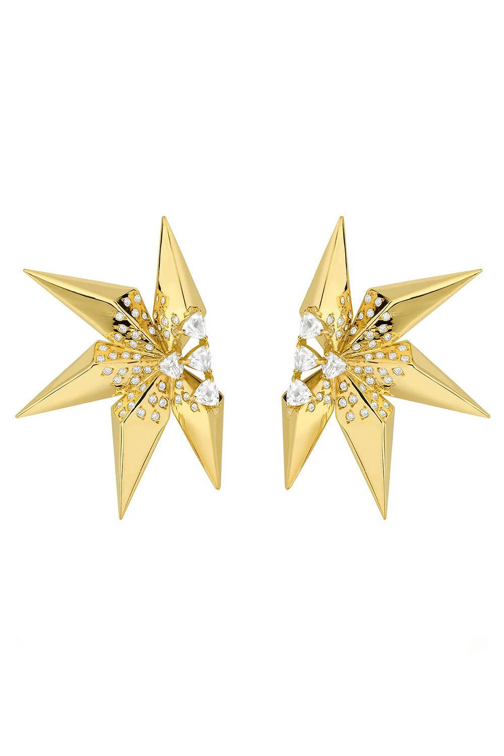 White Sapphire Etoile Laila Earrings