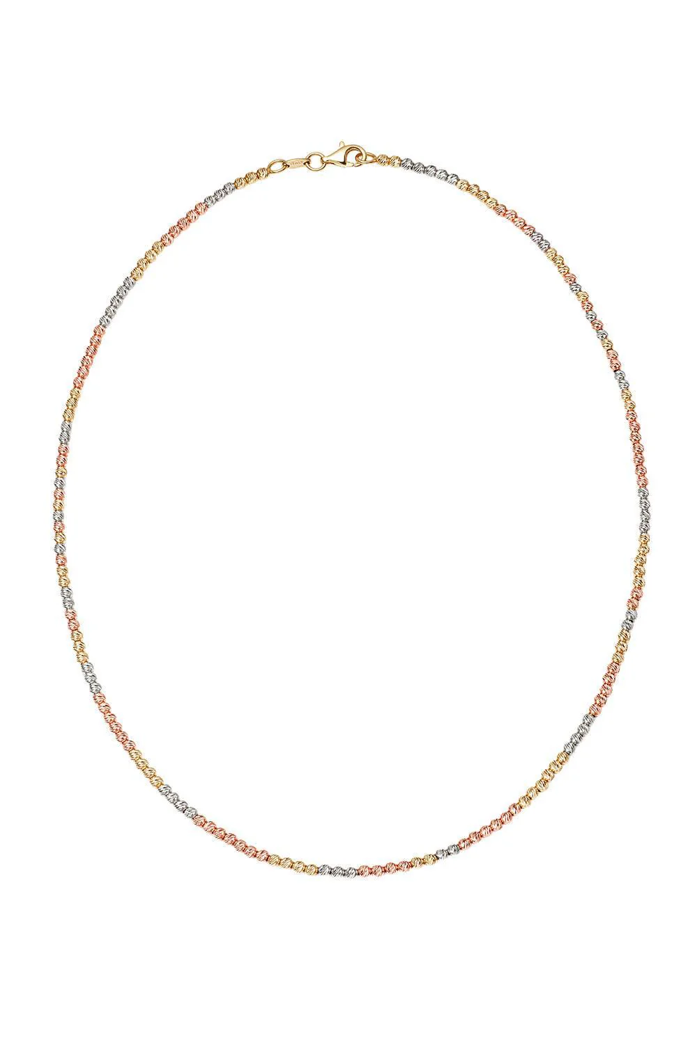 Discoball Necklace - Tri Gold