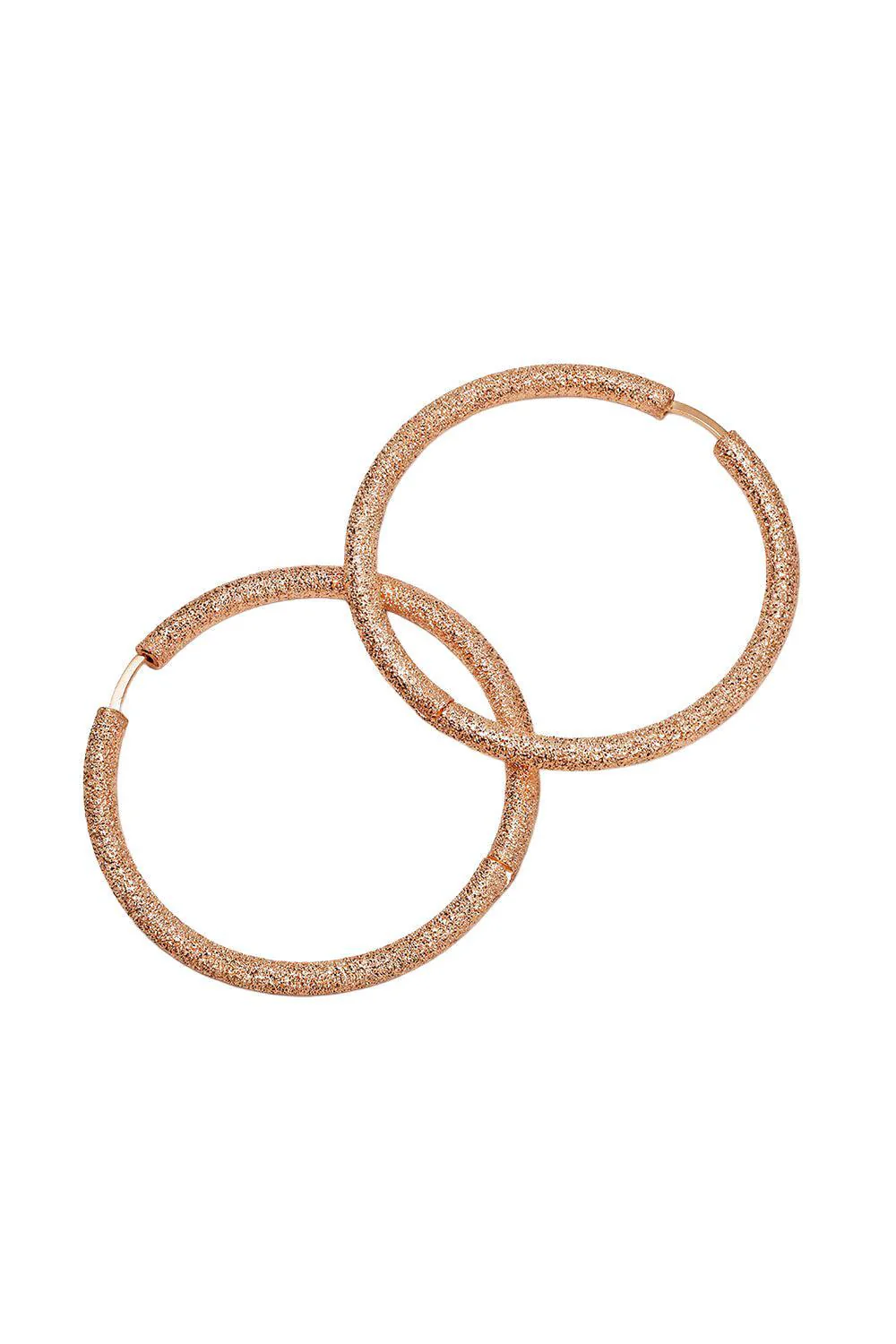 Florentine Finish Large Round Hoop Earrings - Image 6