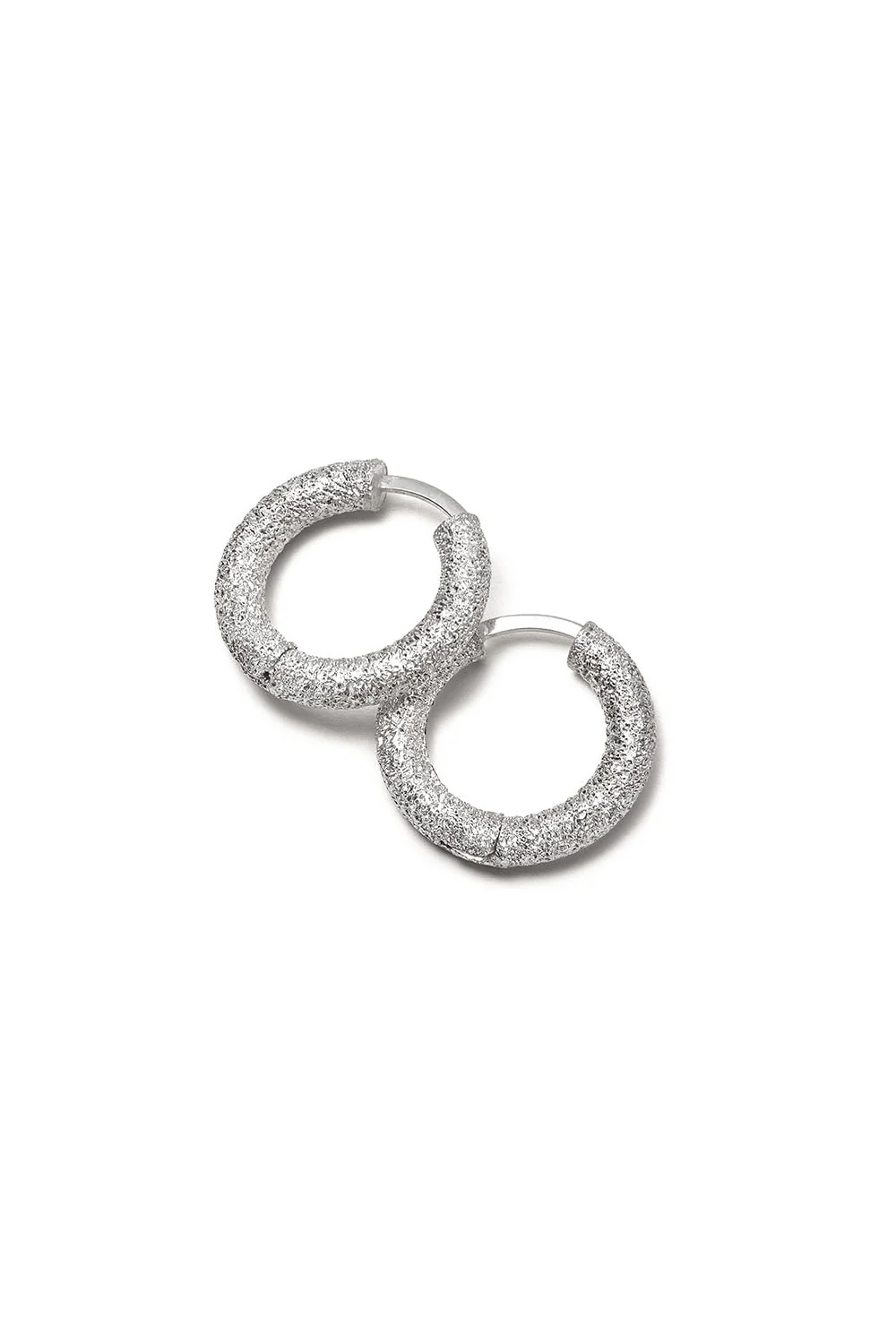 Florentine Finish Round Huggy Earrings - Image 7