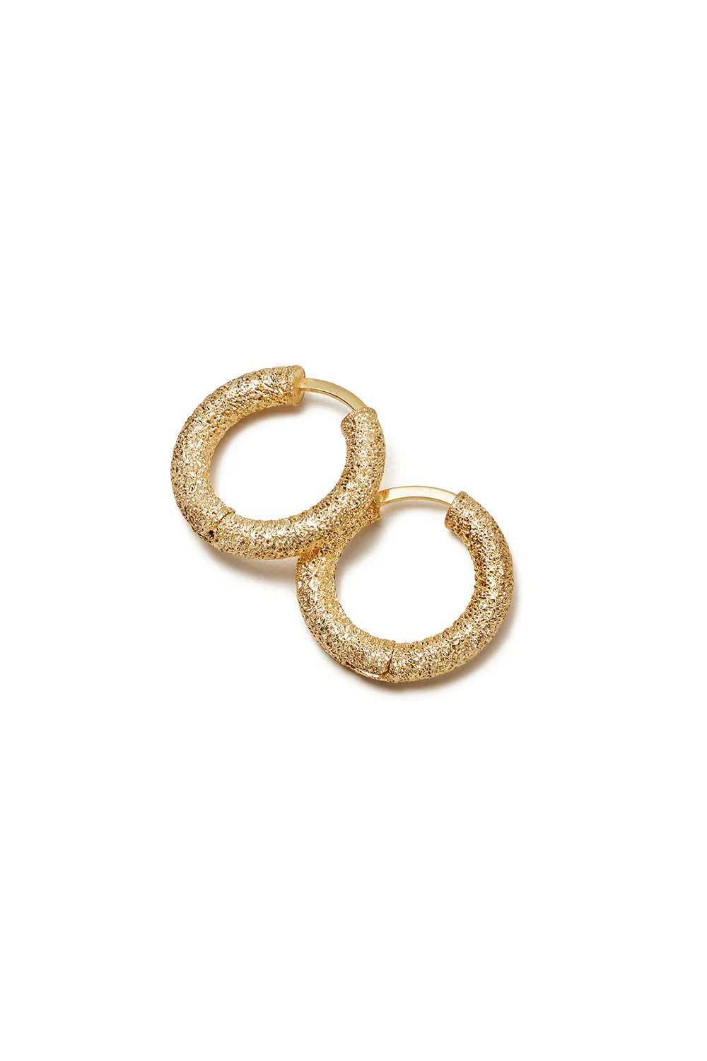 Florentine Finish Round Huggy Earrings - Image 8