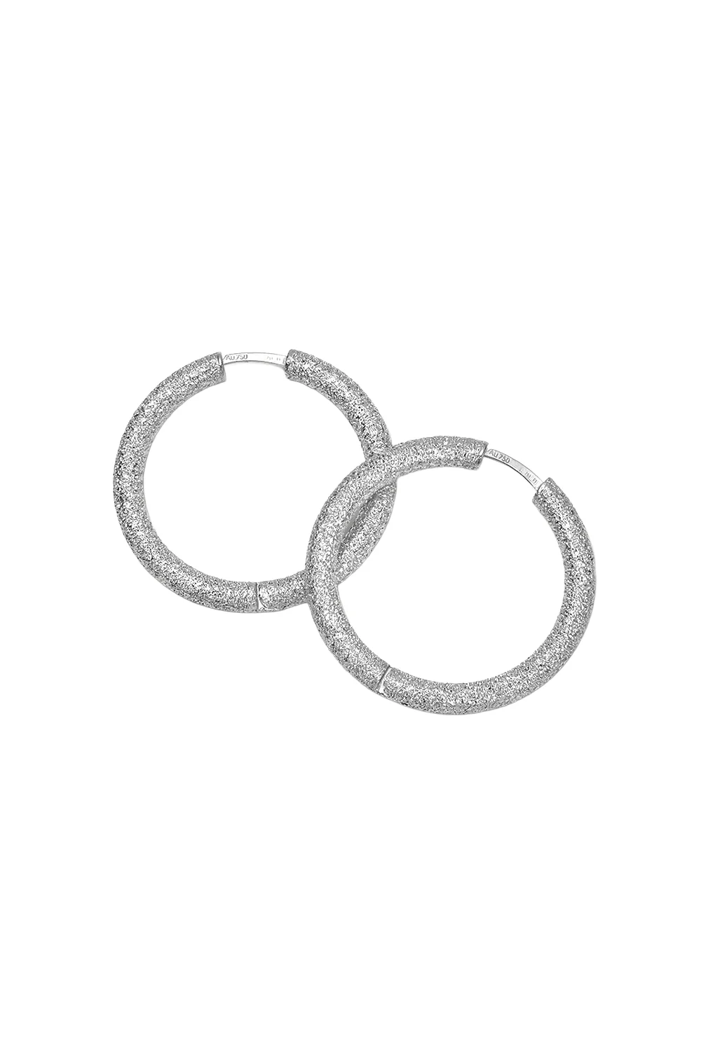 Florentine Finish Small Round Hoop Earrings - Image 5