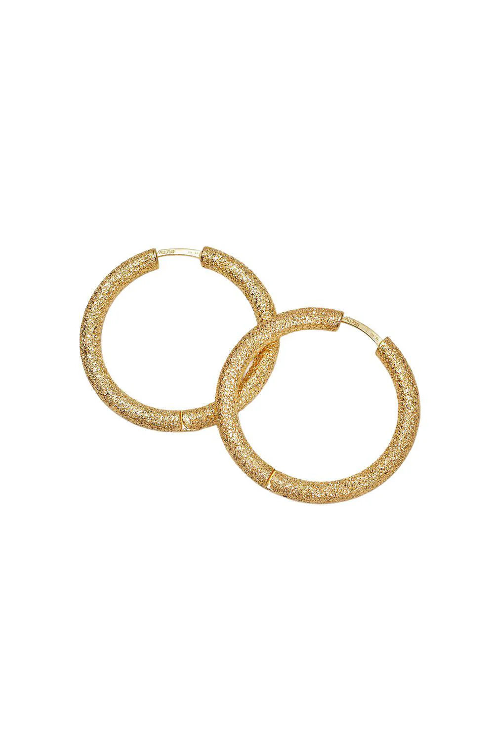 Florentine Finish Small Round Hoop Earrings - Image 6