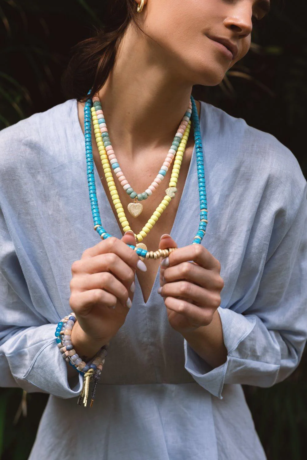 Long Forte Beads Cord - Moon - Image 3