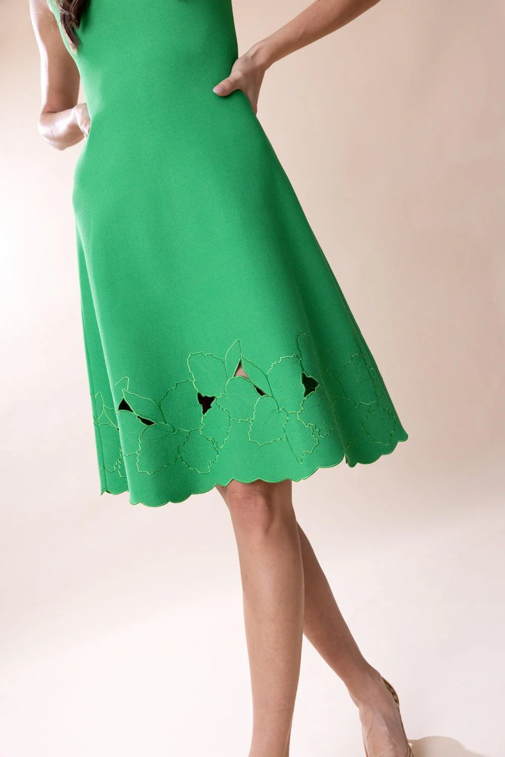 Boat Neck Flare Dress - Image 6