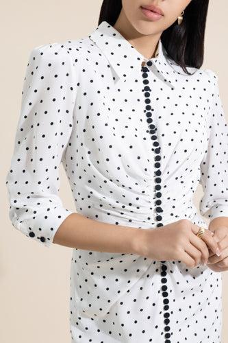 Button Front Shirt Dress - Image 3