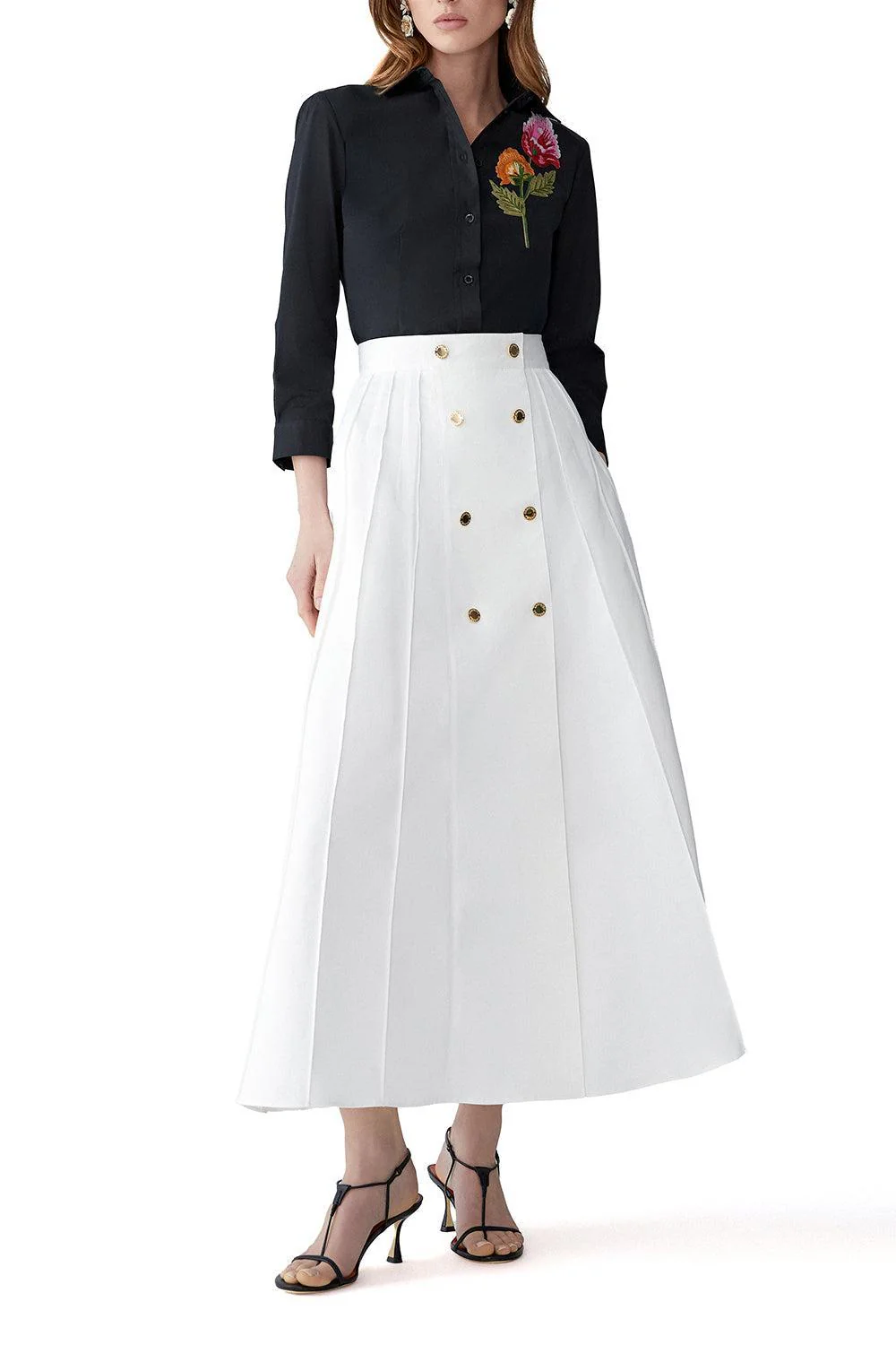 Button Midi Skirt - Image 2