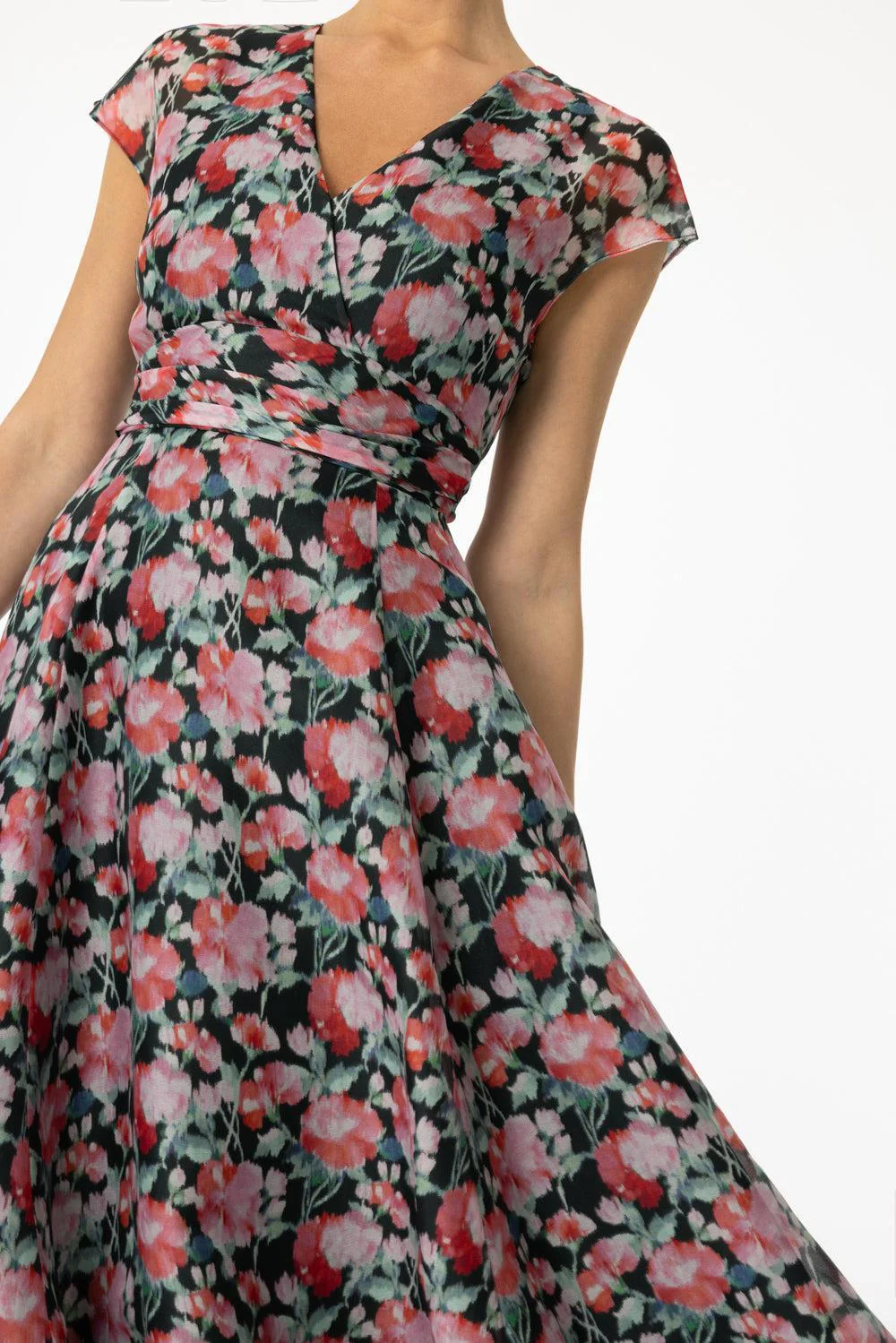 Cap Sleeve Midi Dress - Image 3