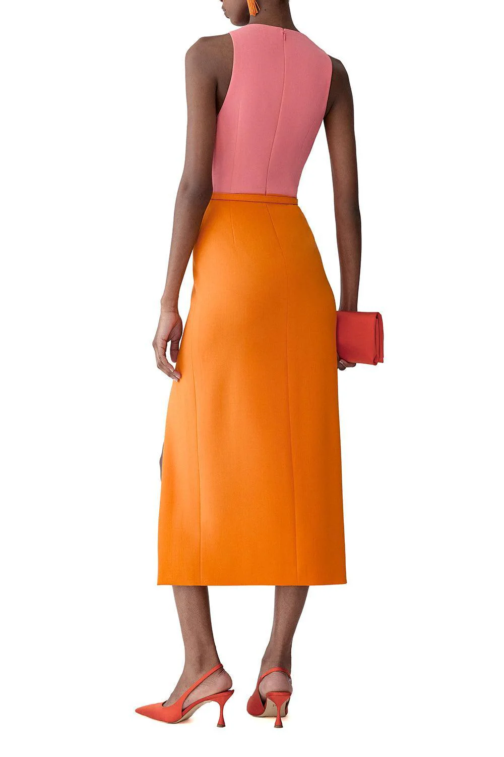 Crewneck Belted Midi Dress - Image 4
