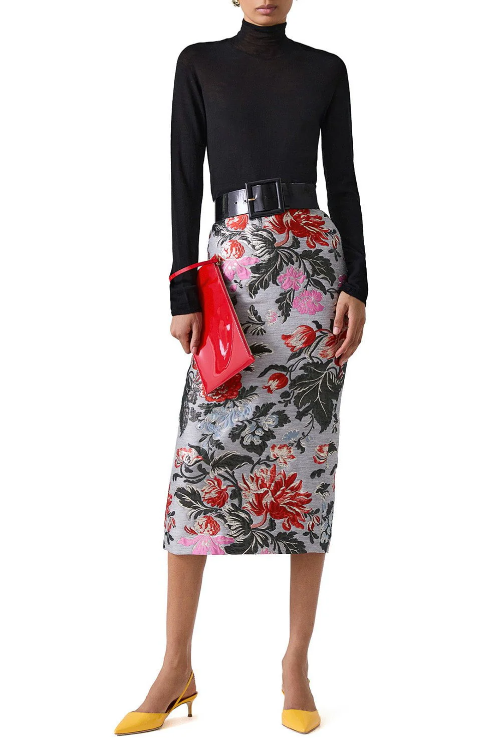 Floral Pencil Skirt - Image 2