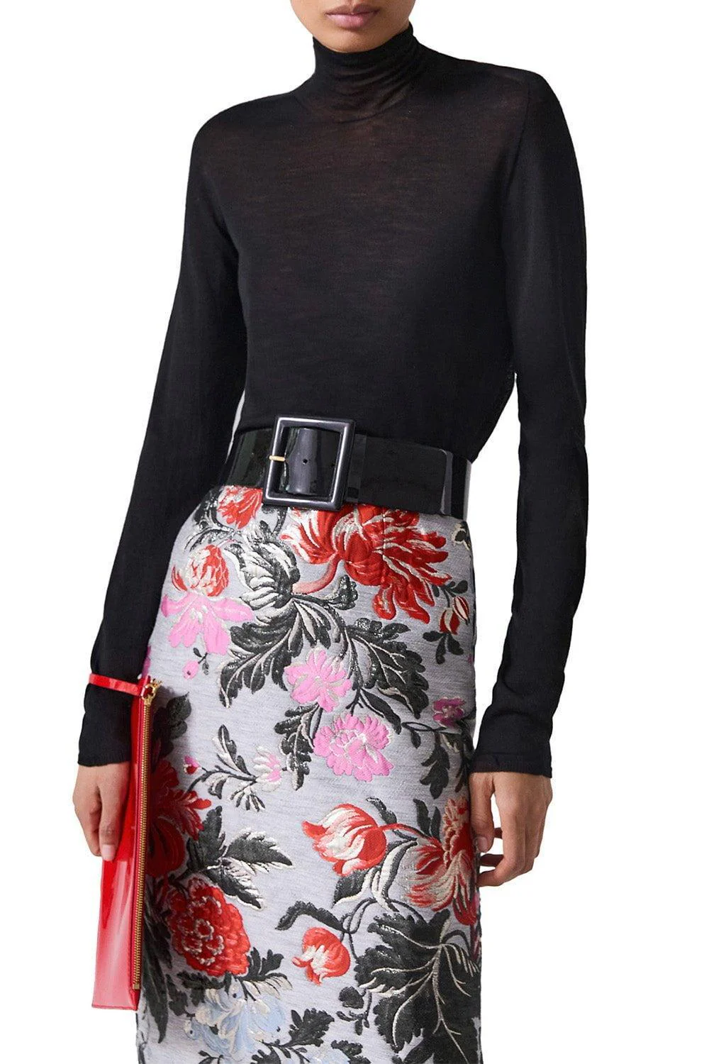 Floral Pencil Skirt - Image 3