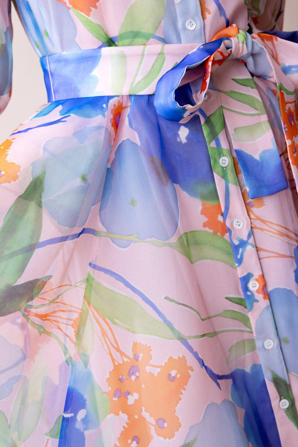 Floral Shirt Gown - Image 6