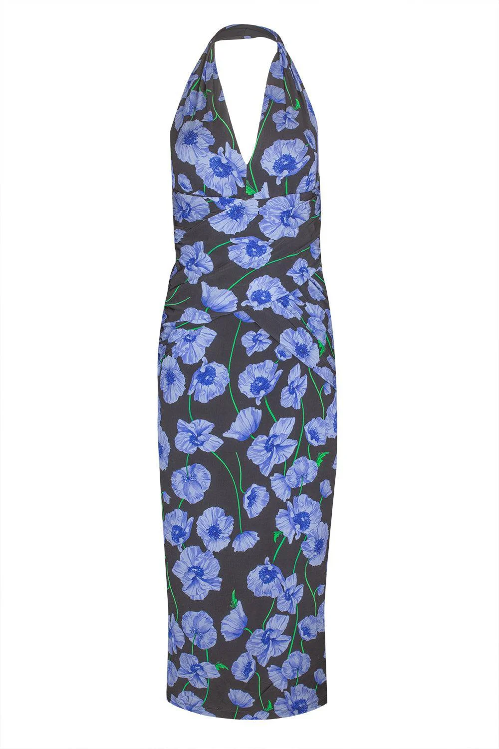 Halter Neck Gathered Dress
