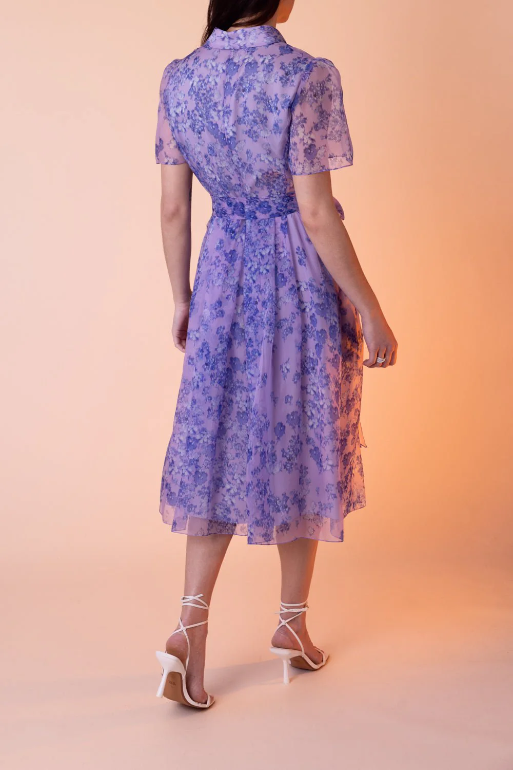 Short Sleeve Button Midi Dress - Image 4