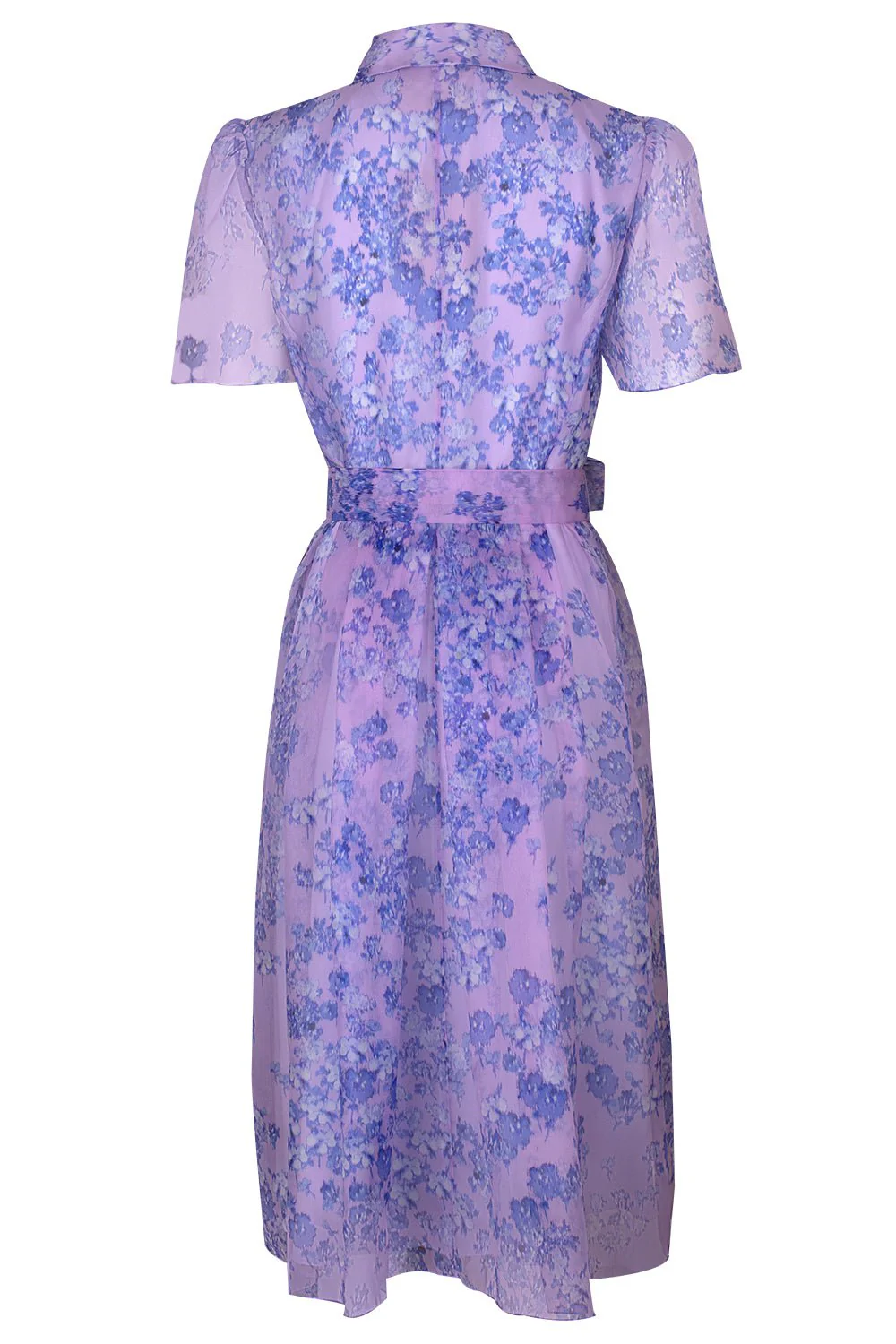 Short Sleeve Button Midi Dress - Image 5