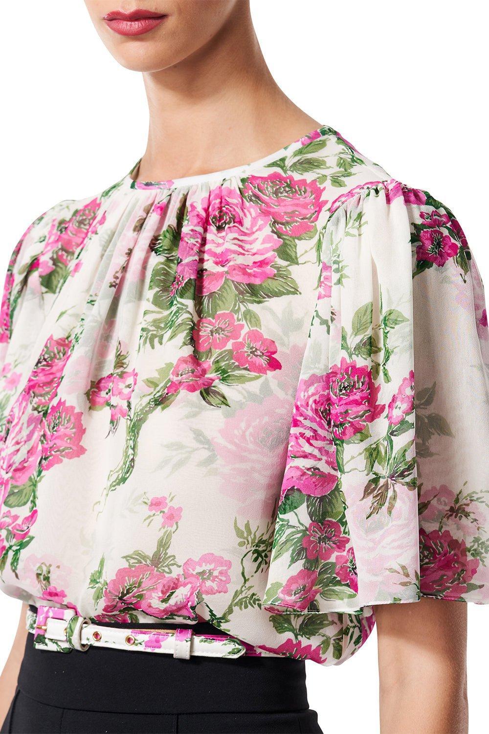 Short Sleeve Floral Top - Image 3