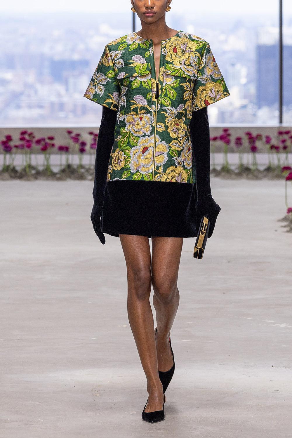 Short Sleeve Lurex Shift Dress - Image 6