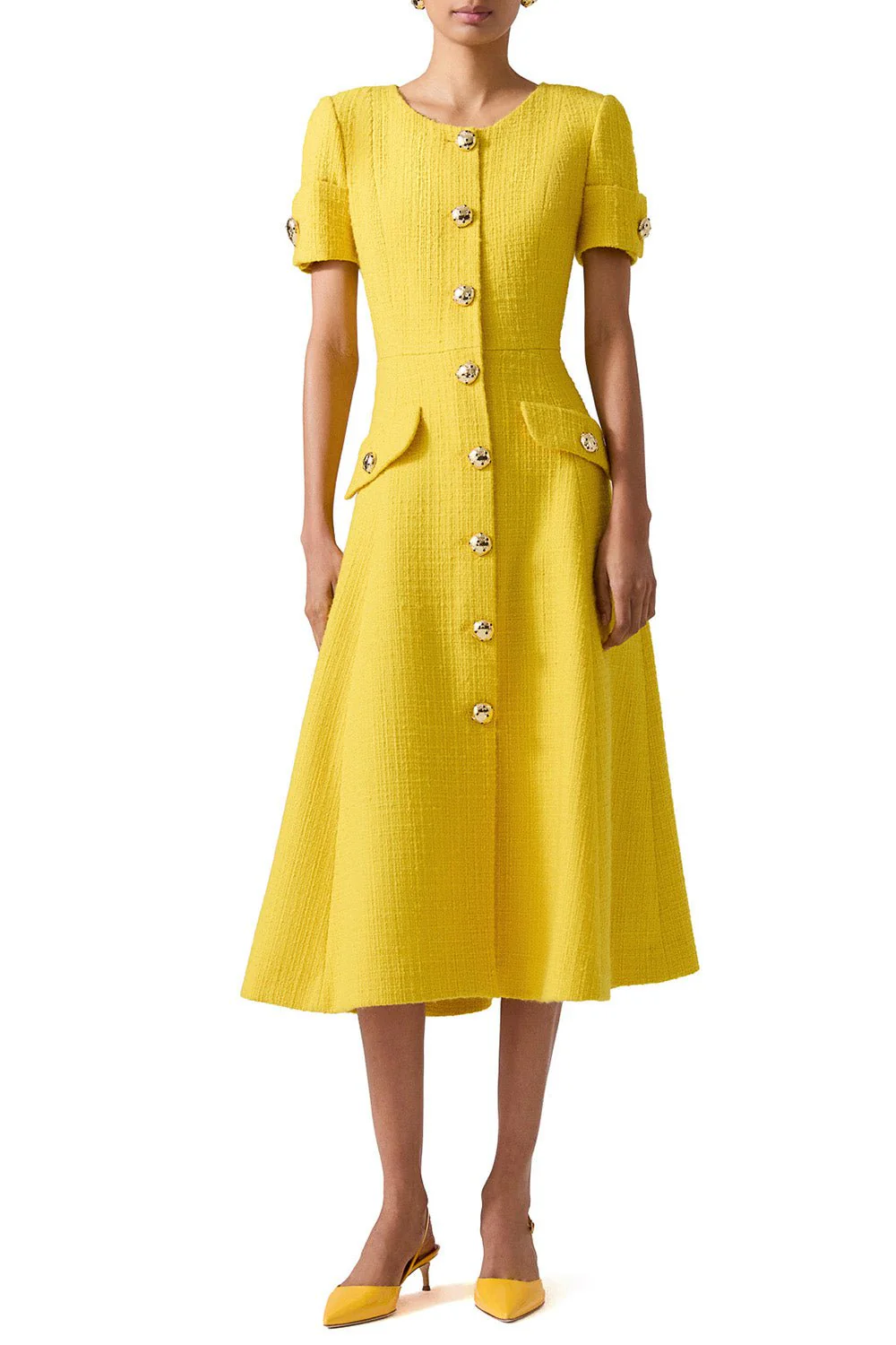 Short Sleeve Midi Dress - Image 2