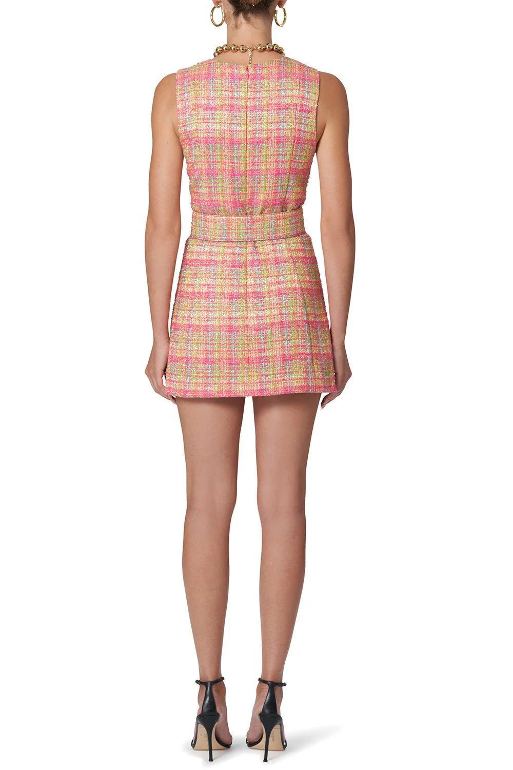 Sleeveless Button Front Mini Dress - Image 4