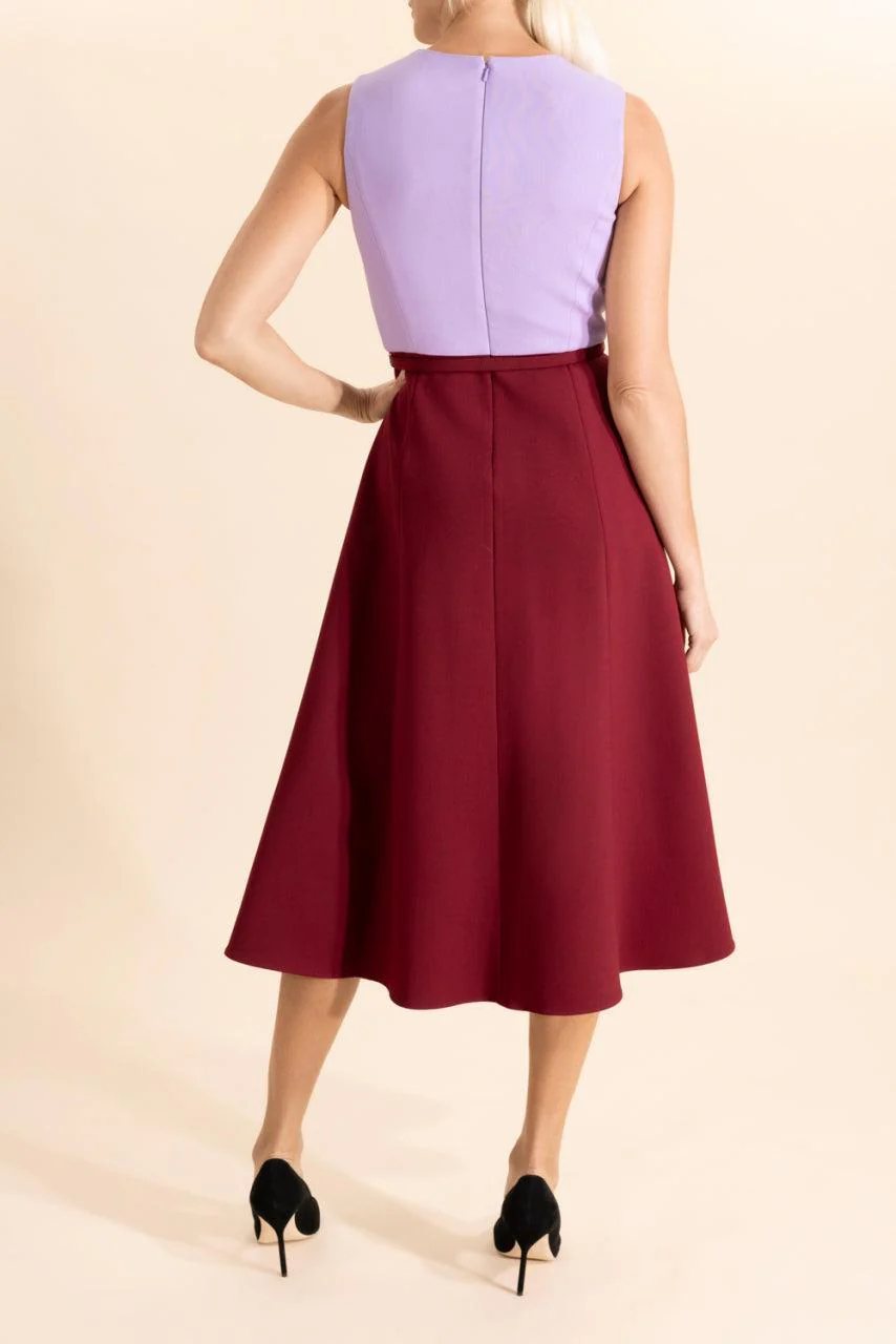 Sleeveless Crewneck A-Line Dress - Image 4