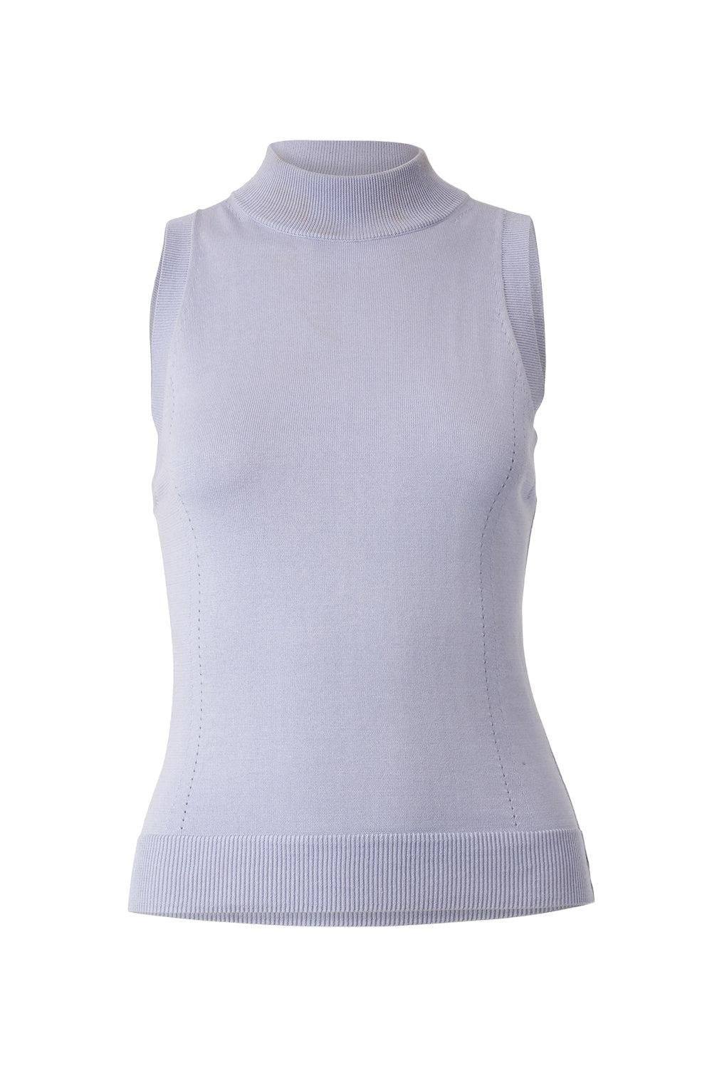 Sleeveless Mock Neck Top