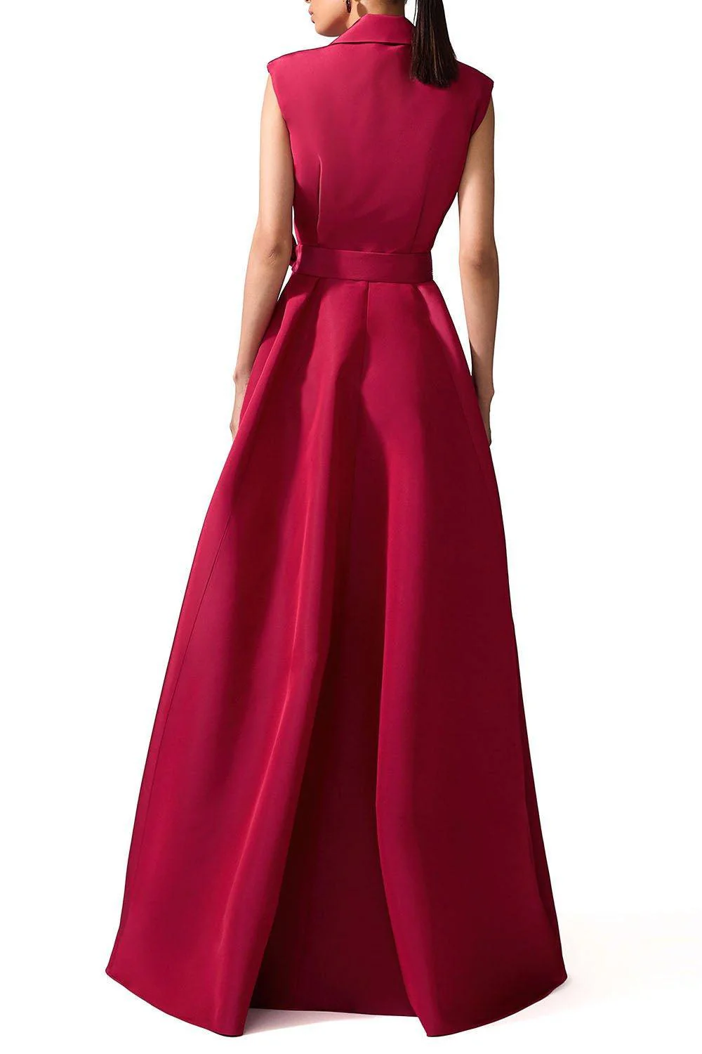 Sleeveless Trench Gown - Currant - Image 3