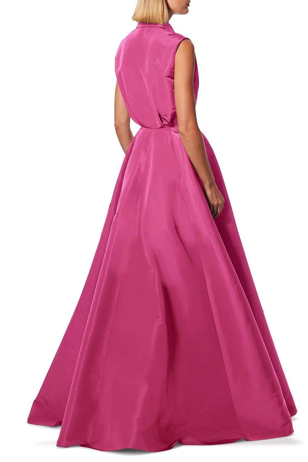 Sleeveless Trench Gown - Rose - Image 4
