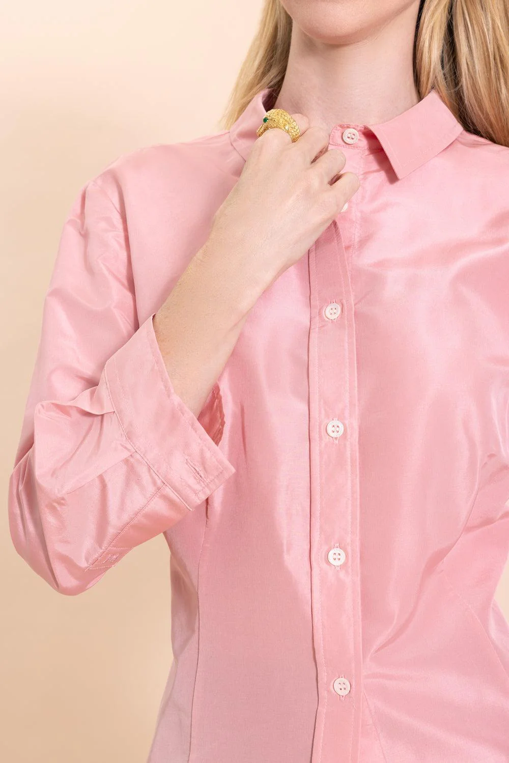 Taffeta Shirt - Blush - Image 4