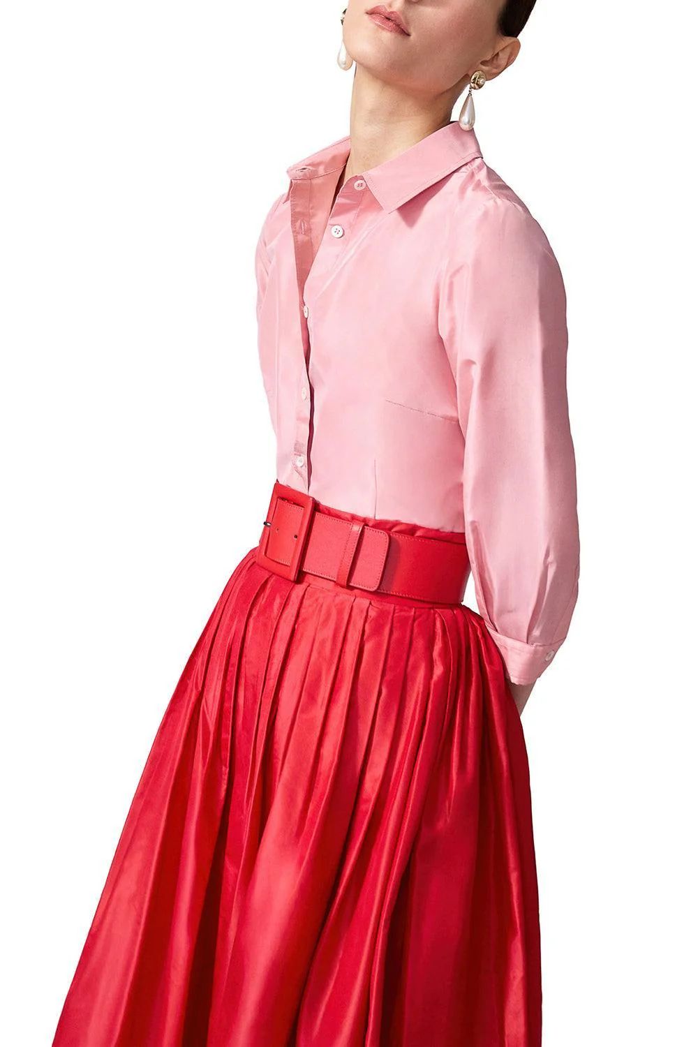 Taffeta Shirt - Blush - Image 5